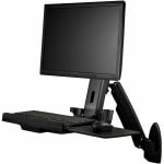 Startech Com Sit Stand Monitor Arm Desk Mount Sit Stand Workstation Up To Inch Vesa Display