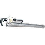 RIDGID Aluminum Straight Pipe Wrench - Aluminum - 3.75 lb - Lightweight - 6 / Pack