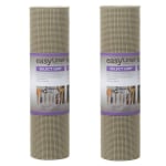 Duck Brand Select-Grip Easyliner Non-Adhesive Shelf and Drawer Liners, 20 x 24', Brownstone, Pack of 2 Rolls