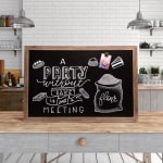 Flipside Wood Framed Chalkboard 18 x 24 Black - Office Depot