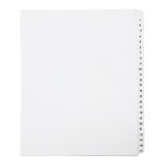 SKILCRAFT Index Divider Sheets With Numerical