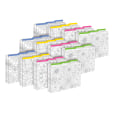 SUNEE Plastic File Folders 3 Tab File Folders Letter Size for File Classificationv 1/3-Cut Tab Durable Legal Size Expandable Folder Black, 12 Packs 