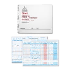 Dome Simplified Check And Deposit Register