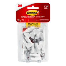 Command Small Wire Toggle Hooks 28