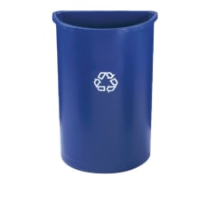 Rubbermaid Half Round Plastic Recycling Container
