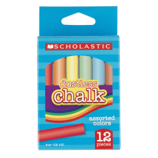 Scholastic Dustless Chalk Assorted Colors Pack