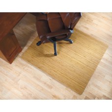 Realspace Bamboo Roll Up Chair Mat