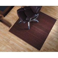 Realspace Bamboo Roll Up Chair Mat