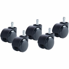 Heavy Duty Casters Wheels Rollers Fits OfficeMax OfficeDepot Chairs  5pc set 