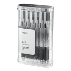TUL Retractable Gel Pens Needle Point