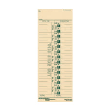 OfficeMax 1 Sided Weekly Time Cards