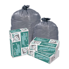 gray trash bags