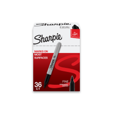 Sharpie Permanent Fine Point Markers Black