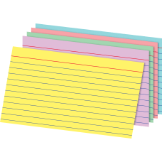 Office Depot Brand Rainbow Index Cards