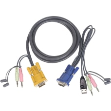 IOGEAR Multimedia USB KVM Cable 10ft