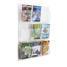 Clear Literature Rack Magazine 9 Pockets