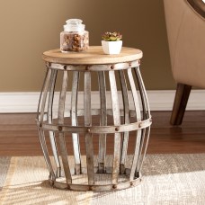 Southern Enterprises Mencino Accent Table Round
