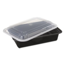 Pactiv VERSAtainer Containers 38 Oz BlackClear