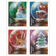 USPS Holiday FOREVER Postage Stamps Book