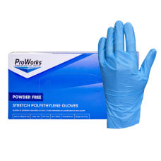 Hospeco ProWorks Stretch Polyethylene Gloves Large