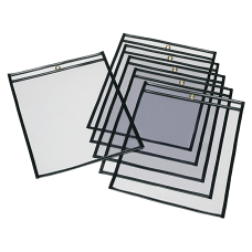 SKILCRAFT 13 Transparent Poly Envelopes ClearBlack