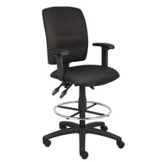 Boss Office Products Fabric Drafting Stool