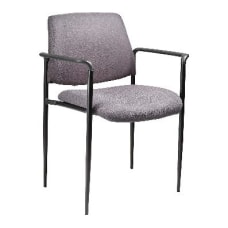 Boss Stackable Fabric Chair Gray
