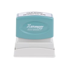 Custom ECO GREEN Xstamper Pre Inked