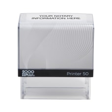 Custom 2000 PLUS Self Inking Notary