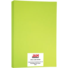 JAM Paper Card Stock Lime Green