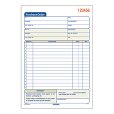 Adams Carbonless Purchase Order Book 5