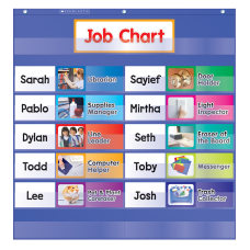 Scholastic Class Jobs Pocket Chart Blue
