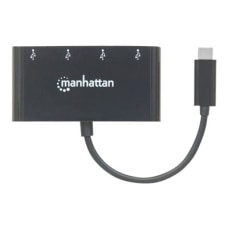 Manhattan USB C DockHub Ports x4