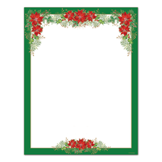 Great Papers Poinsettia Valance Letterhead 80