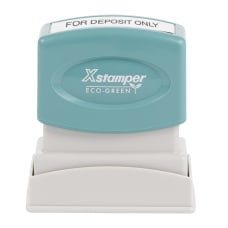 Custom ECO GREEN Xstamper Pre Inked