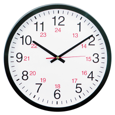 Universal 24 Hour Round Wall Clock