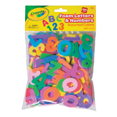 Crayola WonderFoam Letters And Numbers Assorted