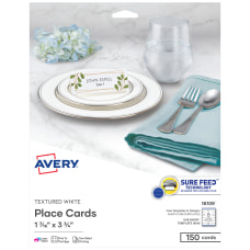 Avery Printable Blank Place Cards With