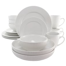 Elama Elle 18 Piece Porcelain Dinnerware