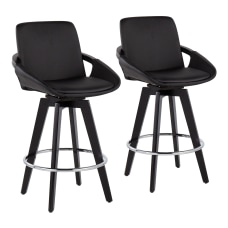 LumiSource Cosmo Faux Leather Counter Stools