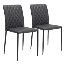 Zuo Modern Harve Dining Chairs Black