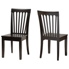 Baxton Studio Minette Wood Dining Chairs