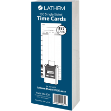 Lathem Model 700E Clock Single Sided