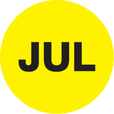 Tape Logic Yellow JUL Months of