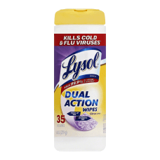 Lysol Dual Action Wipes Wipe Citrus