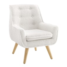 Powell Daylia Youth Accent Chair NaturalWhite