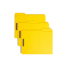 Smead Color Reinforced Tab Fastener Folders