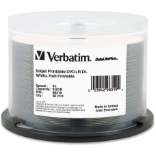 Verbatim DataLifePlus DVDR Printable Disc Spindle