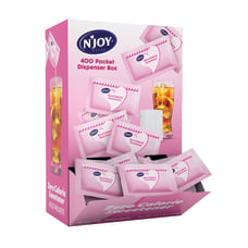 NJOY Saccharine Packets With Dispenser Pink