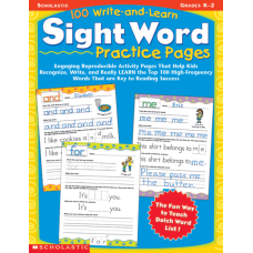 Scholastic 100 Write Learn Sight Word